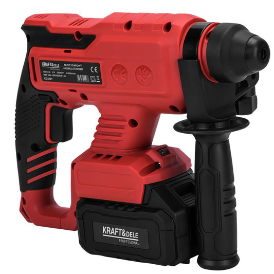 Ciocan rotopercutor cu acumulator, 21 V, 3 J, 2 x 4 Ah, Kraft&Dele KD3191