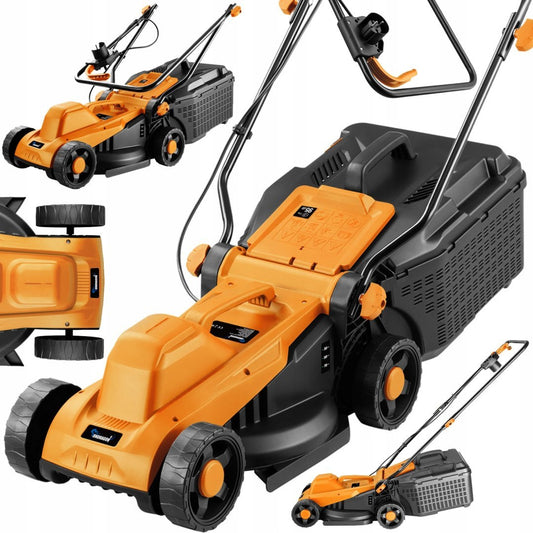 Masina electrica de tuns iarba, 2500 W, 32 cm, capacitate cos 30 l, Ondragon OD9108K