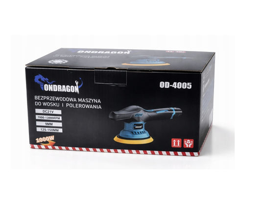 Masina de polisat auto pe acumulator cu accesorii, 2 x 3 Ah, Ondragon OD4005