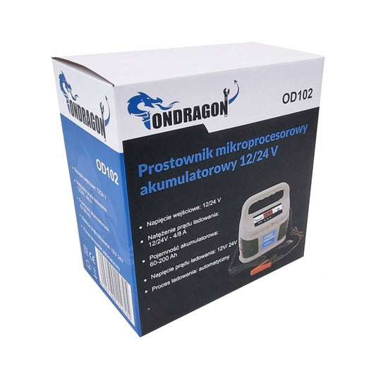 Redresor cu microprocesor, 12 V / 24 V, Ondragon OD0102