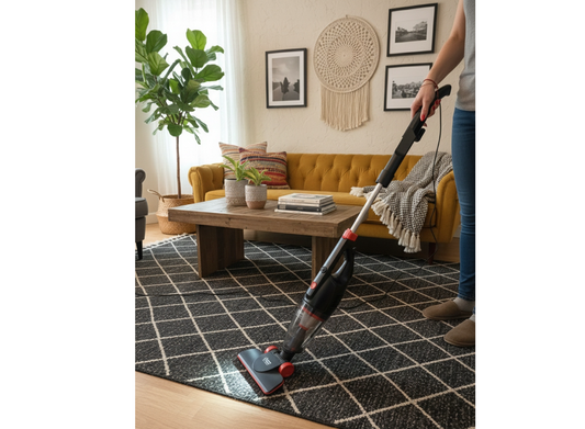 Aspirator vertical fara sac, negru, 900 W, 0.5 l, Bass Polska 10317