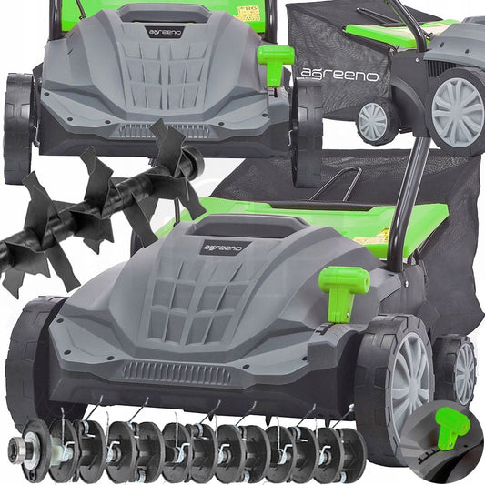 Aerator / Scarificator electric cu cos, 40 l, 1400 W, Agreeno AG-001