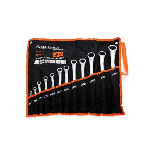 Set chei duble inelare cu cot, 6-32 mm, 12 bucati, Kraft&Dele KD10104
