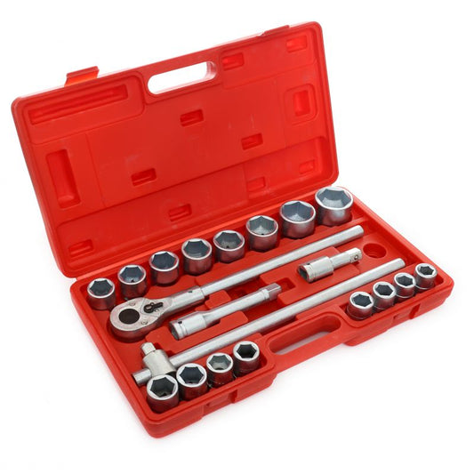 Set chei tubulare HEX cu antrenor 3 / 4", 21 bucati, Kraft&Dele KD304