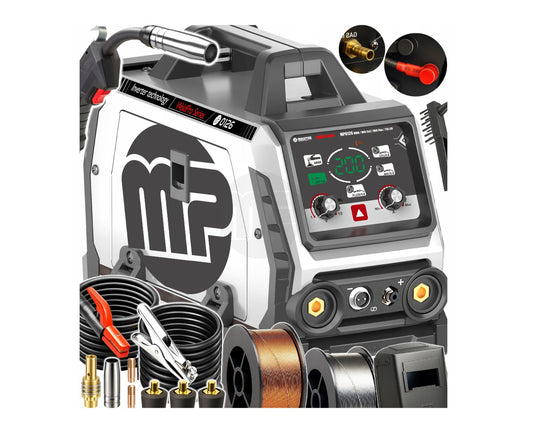 Aparat de sudura tip invertor Migomat IGBT FLUX MIG MAG MMA, 200 A, Majster Polska MP0126
