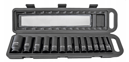 Set tubulare de impact, 1 / 2", 10-32 mm, 13 bucati, Majster Polska MP0602