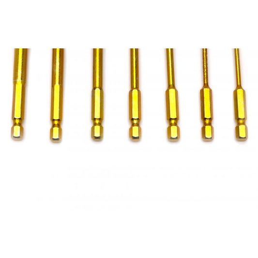 Set burghie HEX pentru sticla, 1 / 4", 7 bucati, Kraft&Dele KD11250