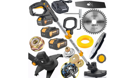 Trimmer electric cu acumulator, 1200 W, 20 V, Majster Polska MP1417