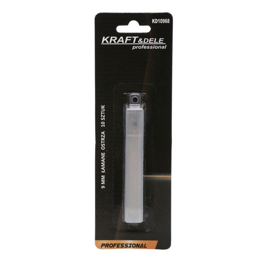 Set lame pentru cutter, 9 mm, 10 bucati, Kraft&Dele KD10968