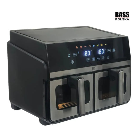 Friteuza dubla cu aer cald, 2 x 4.5 l, 2700 W, Bass Polska 10889