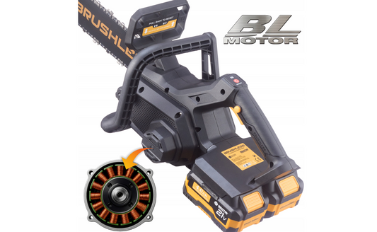 Fierastrau electric cu lant, 40 cm, 2 x 4 Ah, Majster Polska MP0011