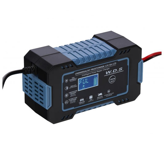 Redresor universal W.D.S.12 V / 6A, 4 moduri de incarcare, Kraft&Dele WDS2230