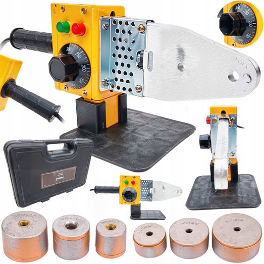 Aparat de lipit tevi PVC PP, 2000 W, 3 matrice, 20-63 mm, Ondragon OD9107