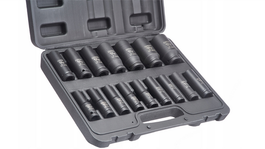 Set tubulare de impact, 1 / 2", 10-19 mm, 20 bucati, Majster Polska MP0603
