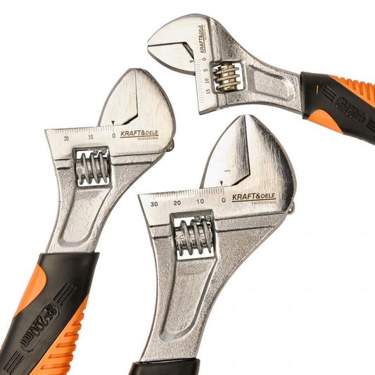 Set chei reglabile, 20 mm / 24 mm / 32 mm, 3 bucati, Kraft&Dele KD10635