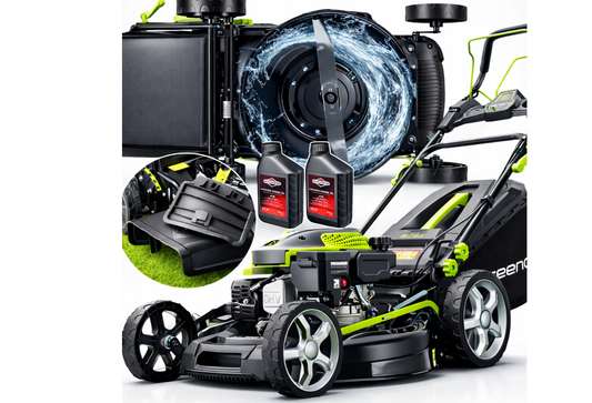 Masina de tuns iarba pe benzina, 46 cm, capacitate cos 50 l, Agreeno AG161