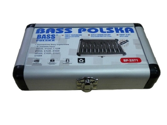 Set 10 freze diamantate cu tija 6mm, Bass Polska
