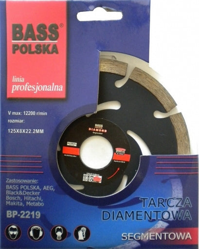 Disc diamantat pentru beton si piatra 125mm, Bass Polska