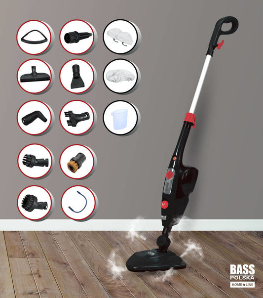 Mop electric cu abur + kit de accesorii, Bass Polska