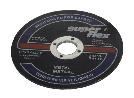 Disc de taiere pentru metal, 125 mm x 3 x 22.2 mm, Bass Polska, 2463