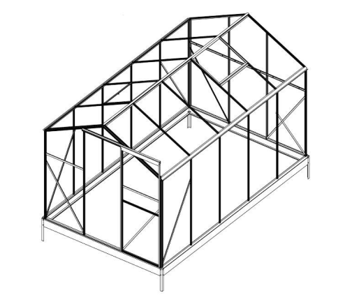 Sera de gradina din policarbonat, 3,15 x 1,9 x 1,83 m, Bass Polska, 85952AL