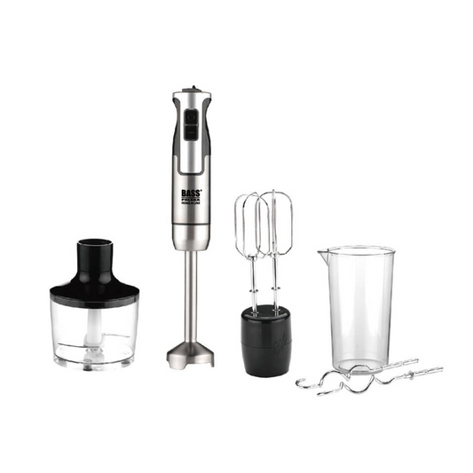 Blender manual cu tocator și accesorii interschimbabile Bass Polska 10210