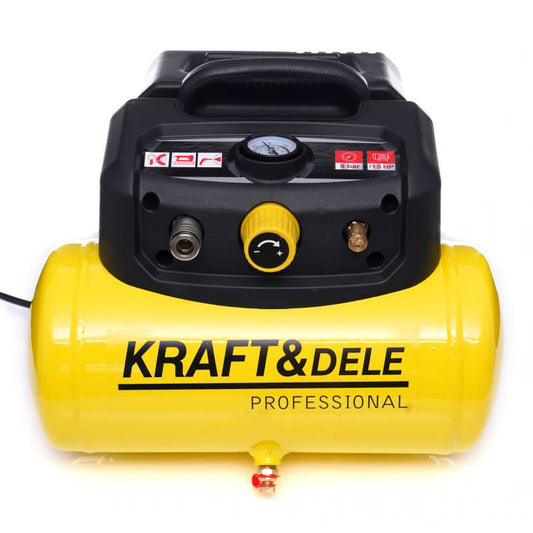 Compresor fara ulei 6L 8bar 1.1kW 180L/min, Kraft&Dele KD1415