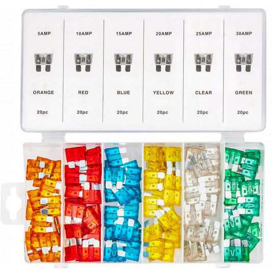 Set sigurante auto, 120 bucati, 5-30A, Kraft&Dele, KD1300