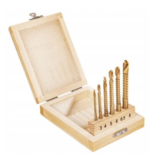 Set freze pentru lemn, 3-8 mm, 6 elemente, Kraft&Dele, KD997