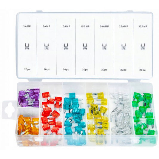 Set sigurante auto, 140 bucati, 3-30A, Kraft&Dele, KD1301