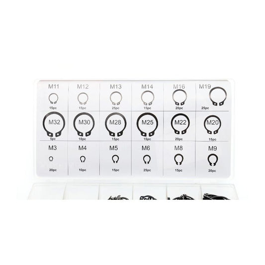 Set sigurante tip inel alezaj Seeger, 300 bucati, Kraft&Dele, KD10510