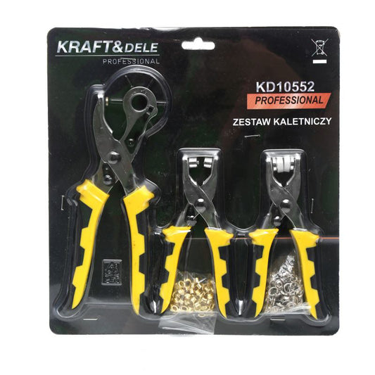 Set 3 clesti perforat, capsat si aplicat inele, Kraft&Dele KD10552