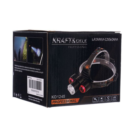 Lanterna frontala de cap, Kraft&Dele, KD1245