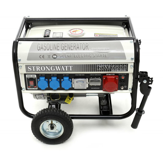 Generator trifazat pe benzina, Kraft&Dele SW131, 380V/230V/12V, 6,5 CP