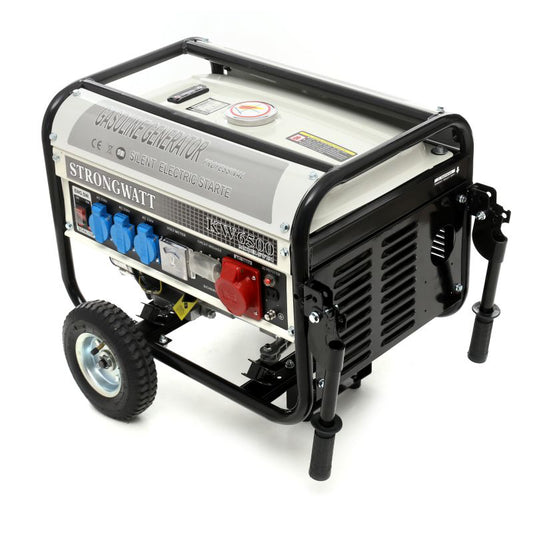 Generator trifazat pe benzina, Kraft&Dele SW131, 380V/230V/12V, 6,5 CP