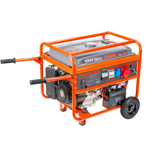 Generator trifazat pe benzina, Kraft&Dele KD147, 7500W 230 / 400V