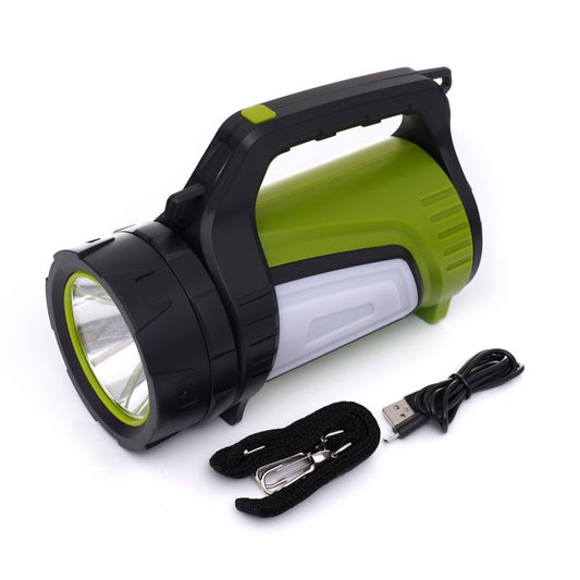 Lanterna T6 LED cu acumulator 8A, lumini laterale, 1200 lm, 800 m, Kraft&Dele KD1243