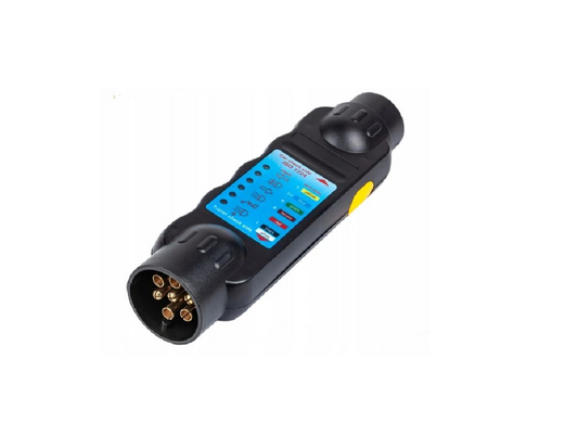 Tester de priza pentru mufa remorcior cu adaptor, Expert FT12713