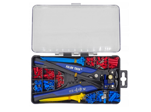 Set cleste pentru sertizare si terminale conductori, Falon-Tech FT03080