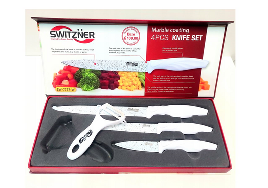 Set 4 cutite de bucatarie, Switzner SW7777