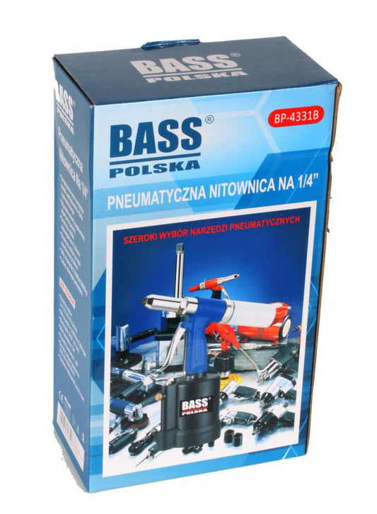 Aparat de nituit pneumatic, 3,2mm - 6,4mm 1050kg, Bass Polska 4331