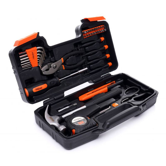 Trusa profesionala de scule, 40 elemente, chei, biti, clichet din otel CR-V, Kraft&Dele KD10836