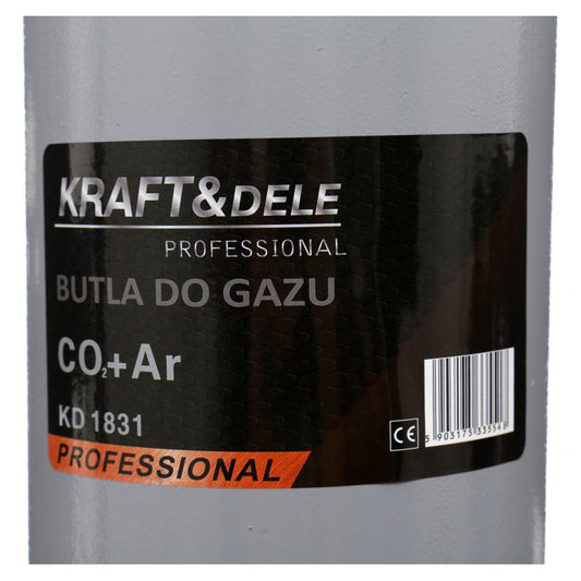 Cilindru pentru gaz AR-CO2, 8l, Kraft&Dele KD1831