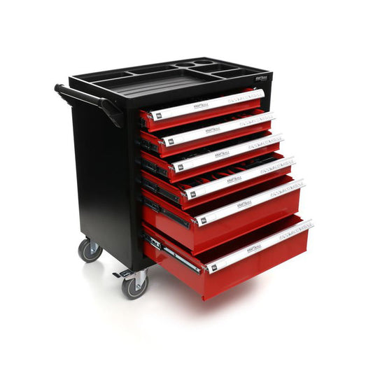 Dulap profesional atelier cu scule, 263 piese, 6 sertare, Kraft&Dele KD362