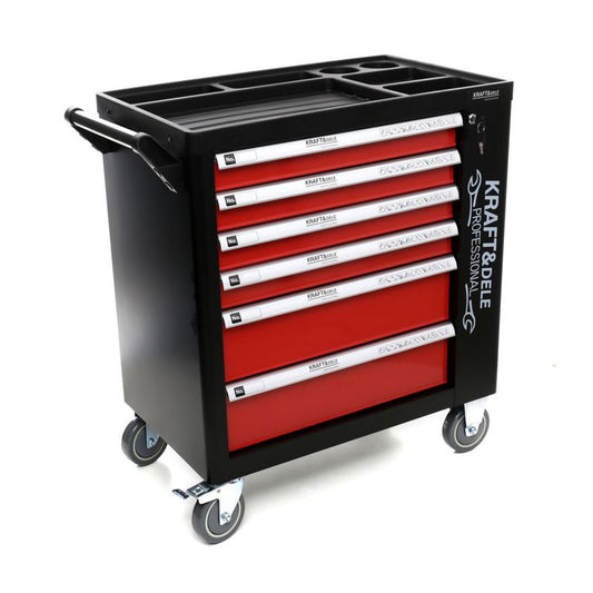 Dulap profesional atelier cu scule, 263 piese, 6 sertare, Kraft&Dele KD362