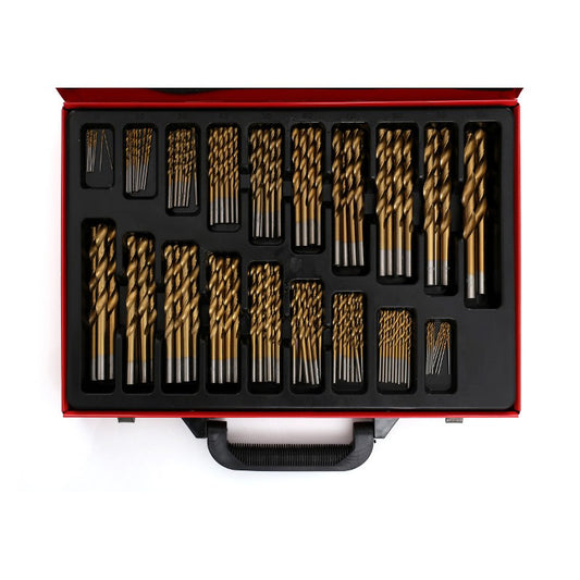 Set burghie din titan HSS pentru metal, 170 elemente, Kraft&Dele KD991