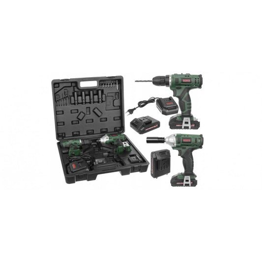 Set masina de gaurit si insurubat, cheie electrica de impact, 17 accesorii, Boxer SR-035