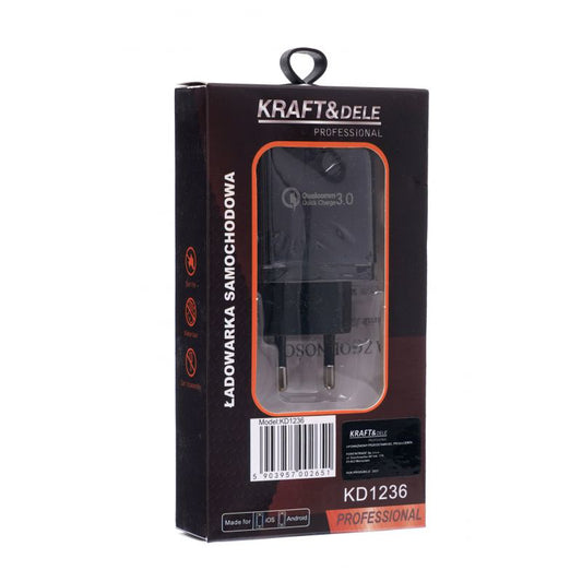 Incarcator USB, 3 porturi, 3.0, Kraft&Dele KD1236