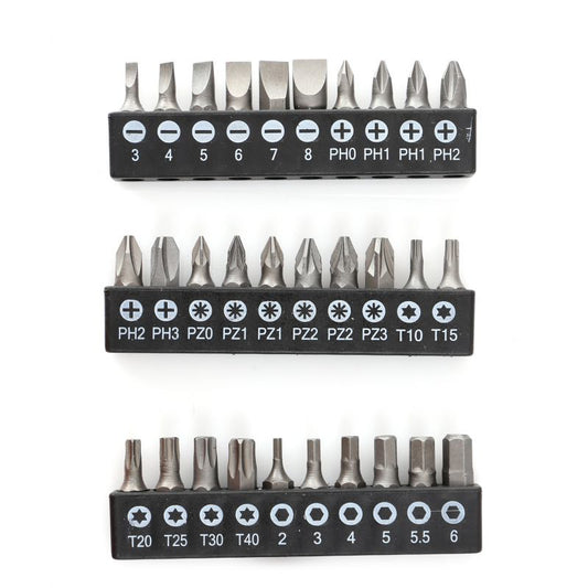 Set surubelnite, biti, clesti diferite modele, 45 elemente, Kraft&Dele KD10893