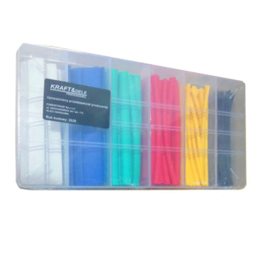 Set tuburi termocontractabile, 100 elemente, multicolor, Kraft&Dele KD10918
